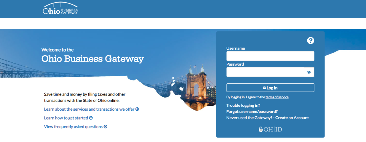 Ohio business gateway