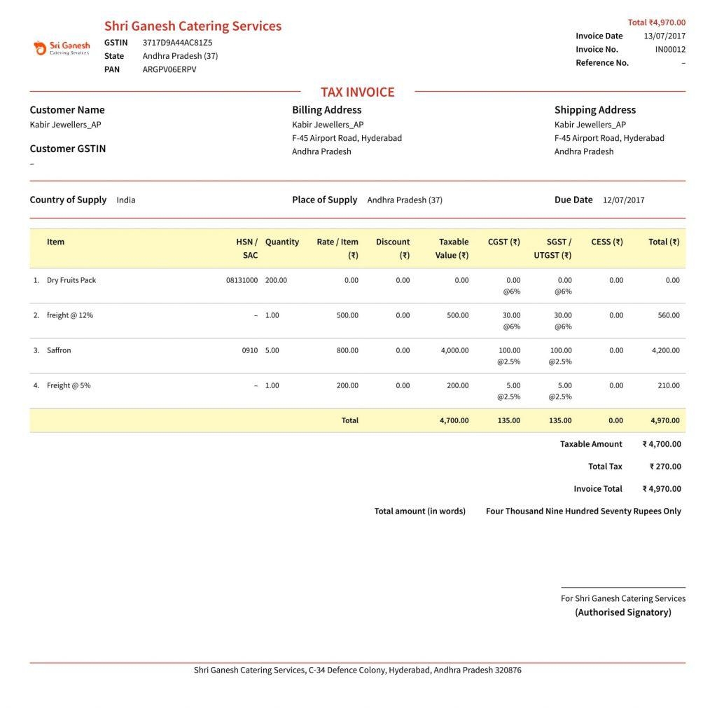 Gst Invoice Bill Format Invoice Rules Tally Solutions - vrogue.co