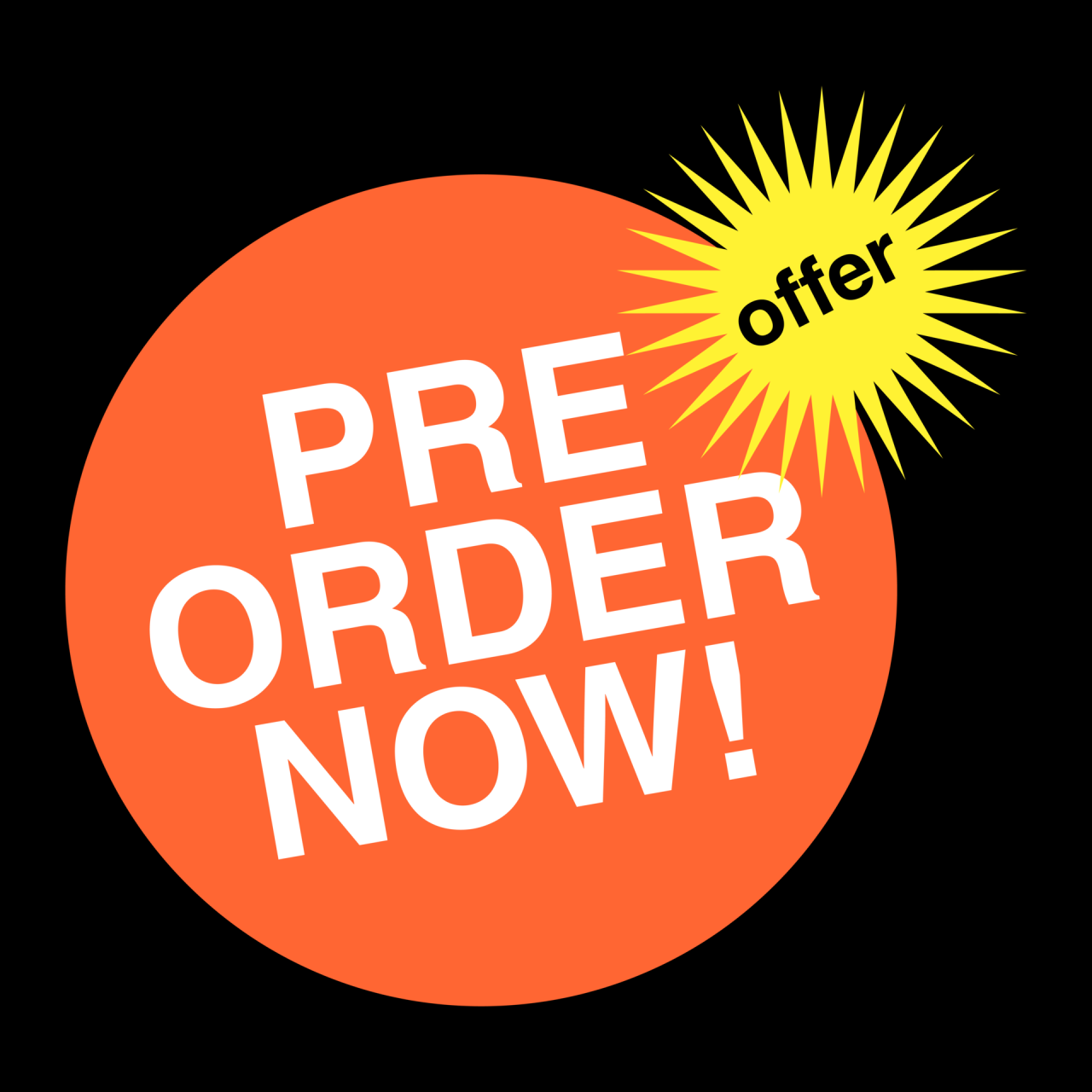 Pre Order Sticker Label on Transparent Background 17178560 PNG