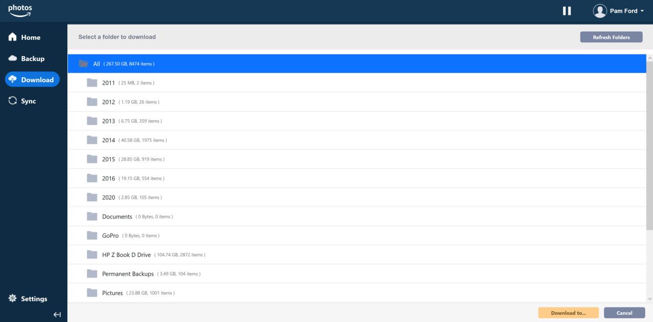Using Amazon Drive's Unlimited Photo Storage for Backups