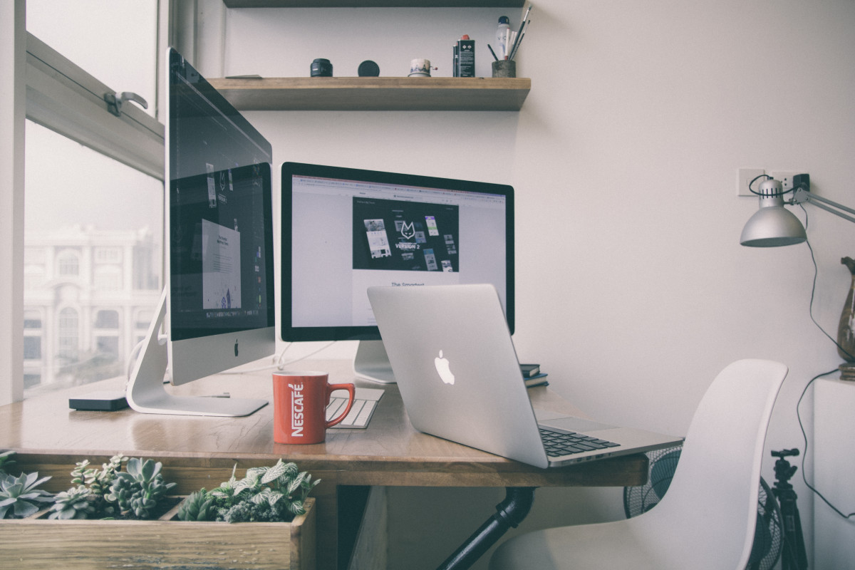 Free Images : desk, work, screen, table, technology, house, chair ...